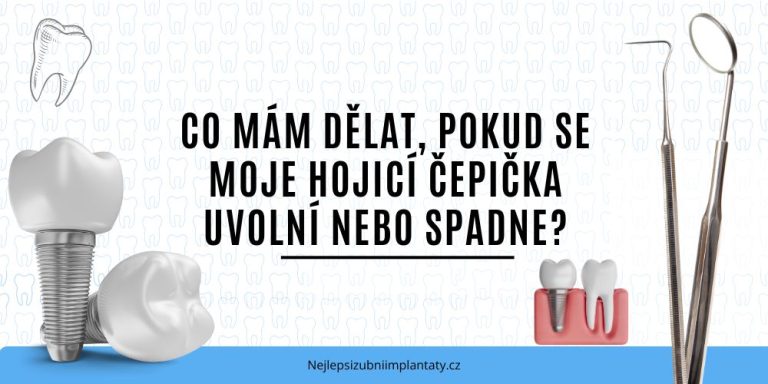 Co mám dělat, pokud se moje hojicí čepička uvolní nebo spadne